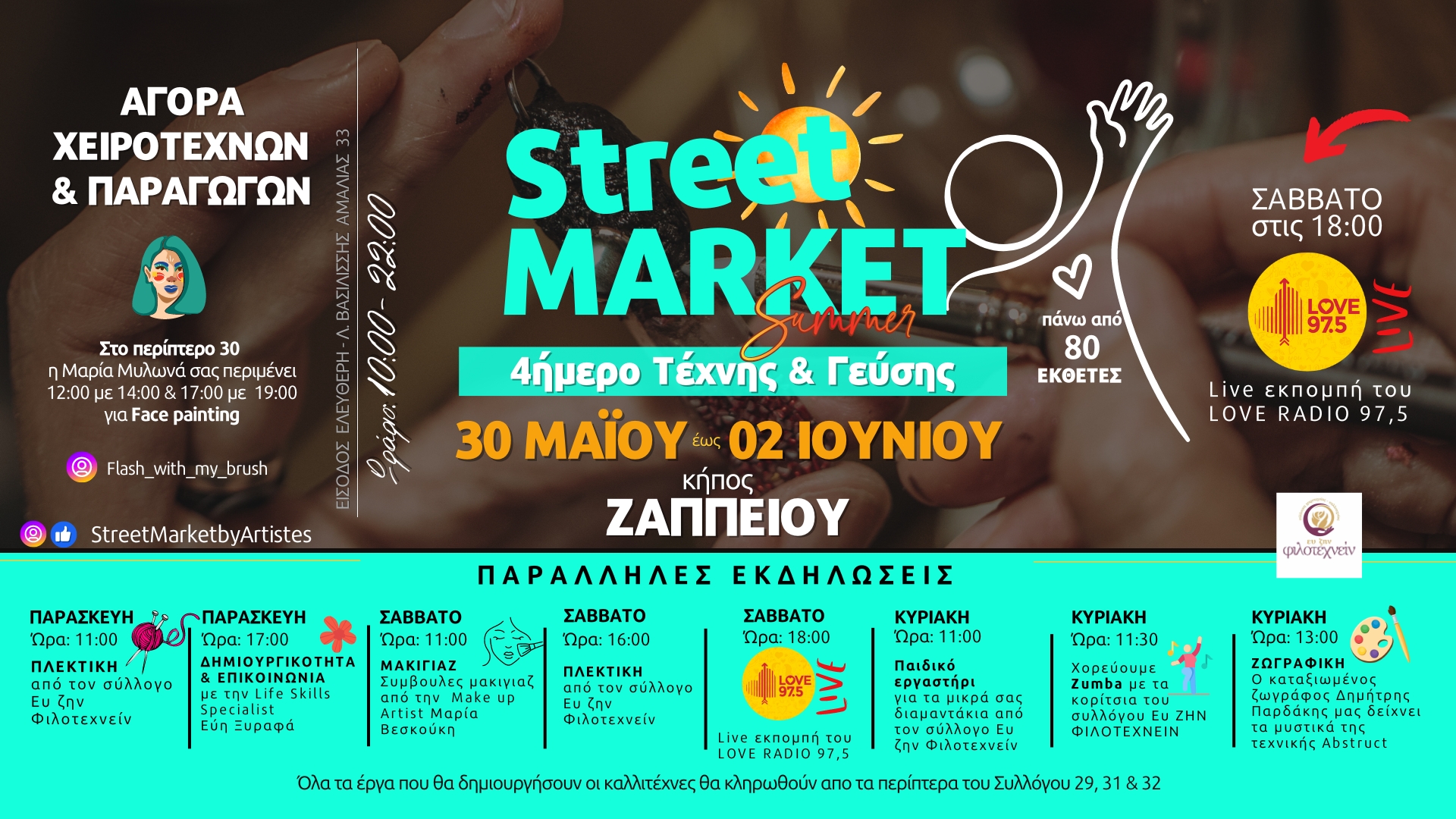 Το Street Market by ARTistes επιστρέφει στο Ζάππειο