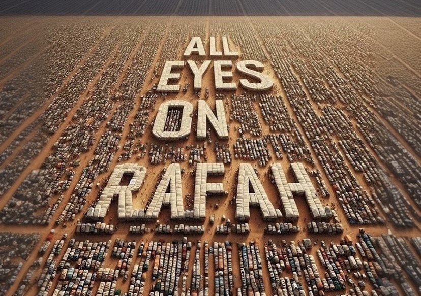 "Όλα τα μάτια στη Ράφα": Η ΑΙ εικόνα που δημιουργήθηκε και σαρώνει τα μέσα κοινωνικής δικτύωσης.